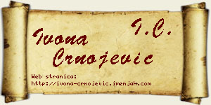 Ivona Crnojević vizit kartica